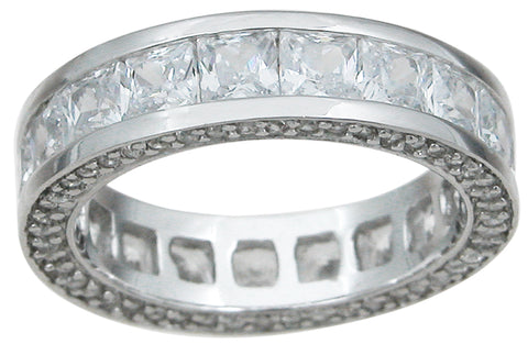 925 sterling silver princess eternity ring