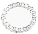 925 sterling silver eternity ring prong 1 ct
