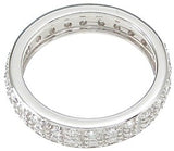 925 sterling silver eternity ring brilliant 1 ct