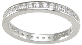 925 sterling silver eternity ring engagement 0 75 ct