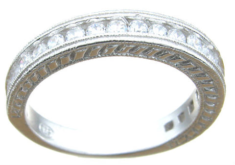 925 sterling silver antique style wedding band