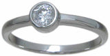 sterling silver ring tiffany style 5 5mm
