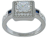 1 1 4ct princess sterling couture 925 silver wedding ring