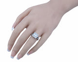 1 1 4ct princess sterling couture 925 silver wedding ring