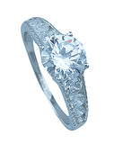 1 25ct brilliant 925 silver sterling couture engagement ring