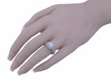 1 25ct double prong sterling couture 925 silver engagement ring