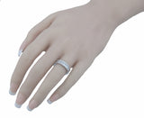 925 silver sterling couture eternity bridal band