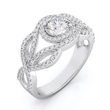 925 sterling silver antique style engagement ring