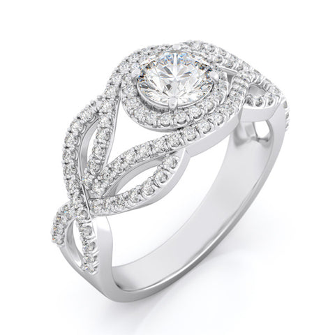 925 sterling silver antique style engagement ring