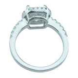 925 sterling silver wedding ring prong pave 3 15ct