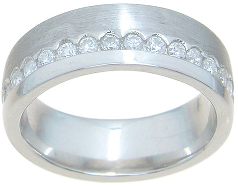925 sterling silver wedding band bezel setting 3 4 ct