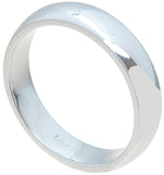 925 sterling silver wedding band rhodium finish 4 5mm