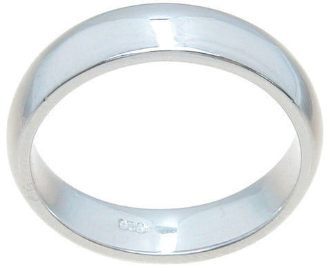 925 sterling silver wedding band rhodium finish 4 5mm