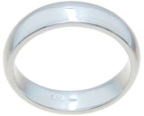 925 sterling silver wedding band rhodium finish