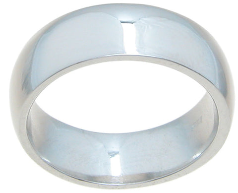 925 sterling silver wedding band rhodium finish 7mm