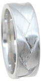 925 sterling silver wedding band venetian finish 7mm