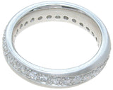 925 sterling silver wedding band pave setting 3 4 ct