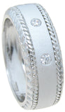 925 sterling silver mens wedding band tiffany style