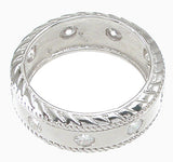 925 sterling silver mens wedding band 1 2 ct