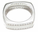 925 sterling silver mens wedding band 1 ct