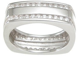 925 sterling silver mens wedding band 1 ct