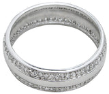 925 sterling silver mens wedding band 0 75 ct