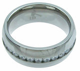 titanium wedding band 8mm 3ct