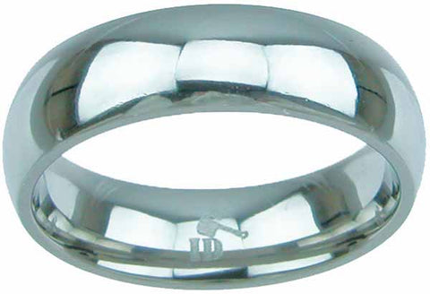 titanium wedding band 6mm