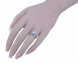 1 25ct brilliant 925 silver sterling couture engagement ring set