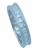 1 5ct princess 925 silver sterling couture wedding ring set esperanza
