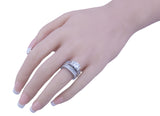 1 5ct princess 925 silver sterling couture wedding ring set valentine