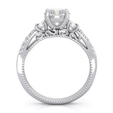 925 sterling silver wedding set prong pave 2ct
