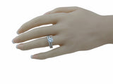 925 sterling silver wedding set prong 2ct