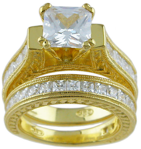 14k gold plated 925 sterling silver ring